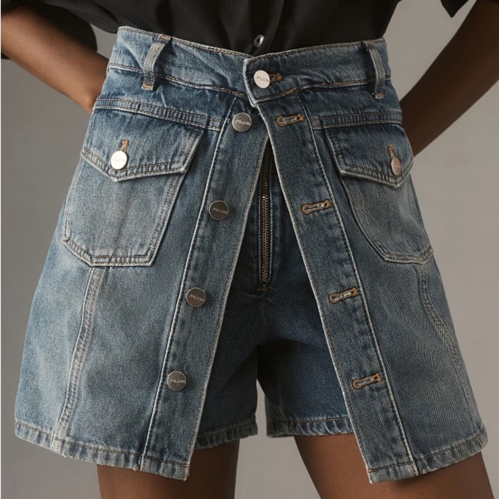 NWT Anthropologie Pilcro Country Denim Skort. Size 30